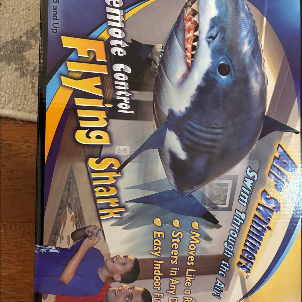 Flying Shark Remote Control Toy - Blue